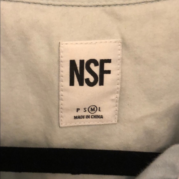 NSF patchwork button down shirt - Picture 2 of 4